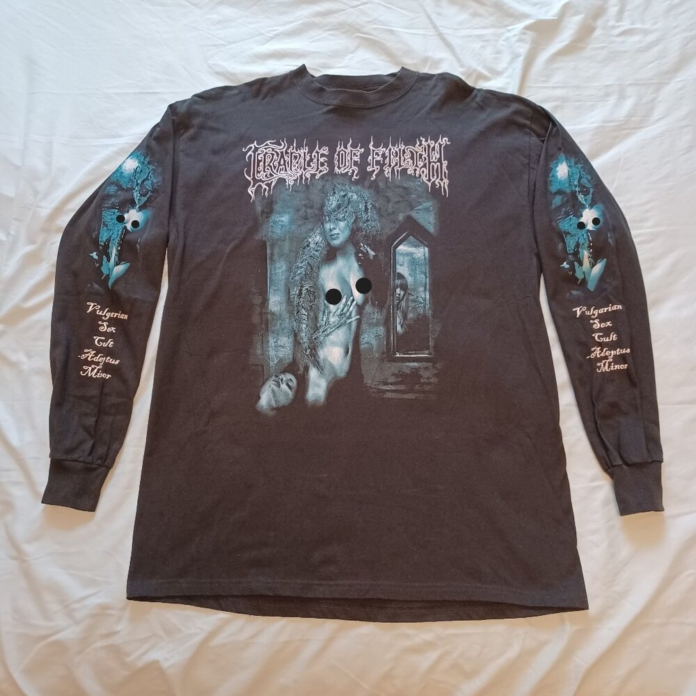 Y2K 2005 Cradle of Filth "Filthy Little Secret" Long Sleeve T-Shirt Adult XL
